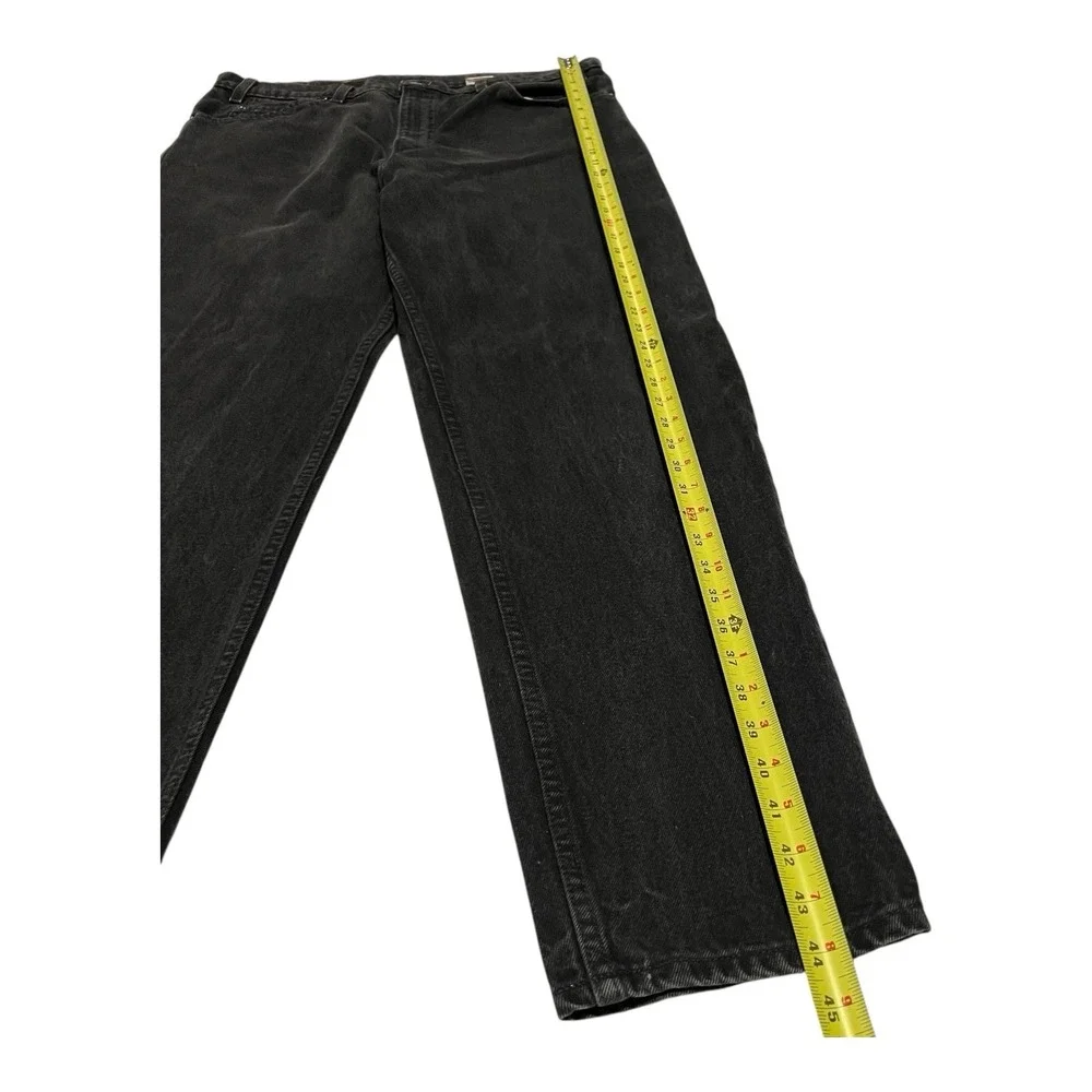 Vintage Levi's 550 Jeans Men's W38 L32‎ Black Grunge Orange Tab Made In USA